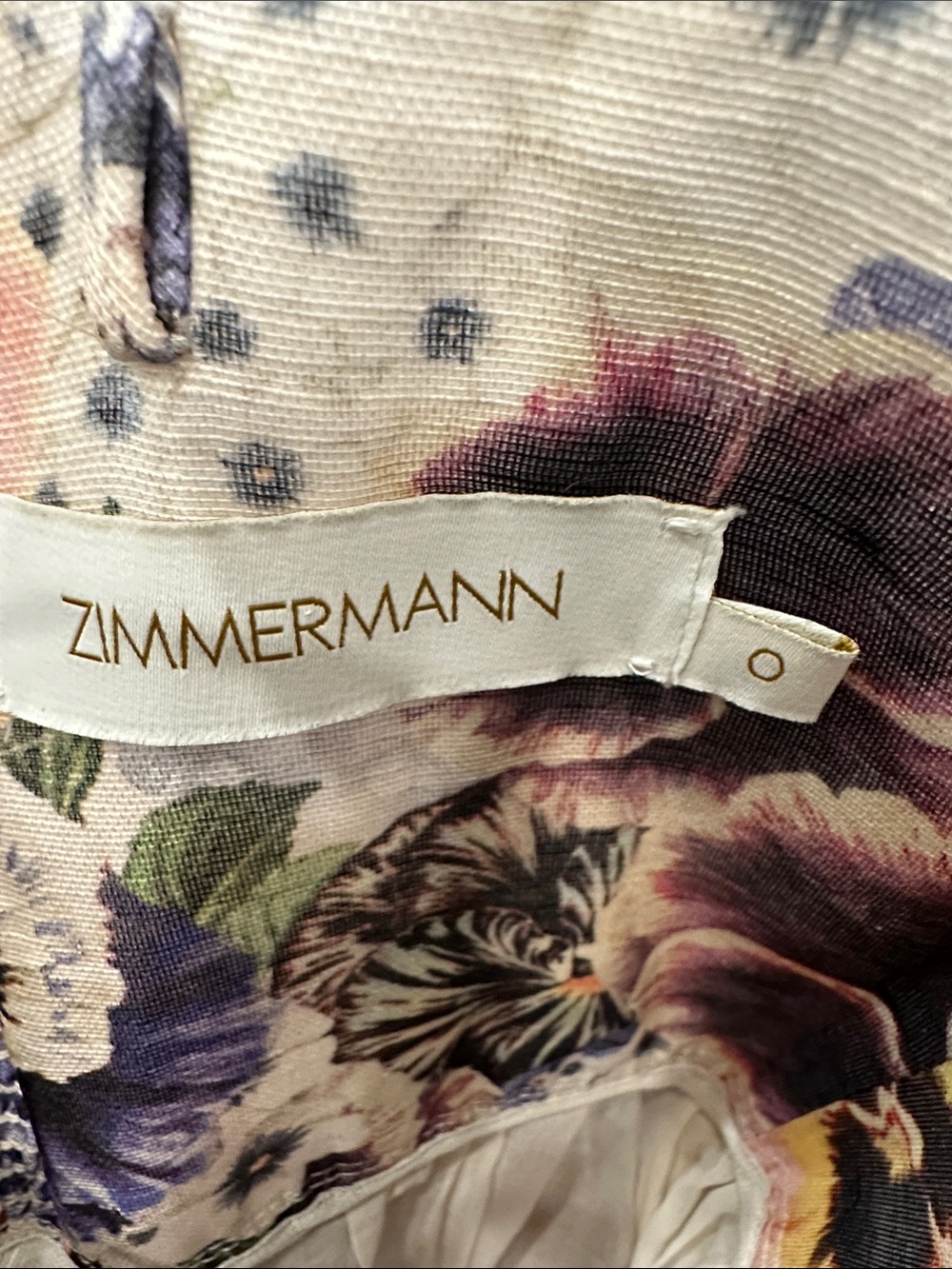 Zimmerman: Tama Corset Midi Dress In Floral Print - Picture 6 of 6